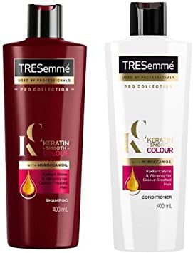 Tresemme Keratin Smooth Colour Shampoo and Conditioner 400 each