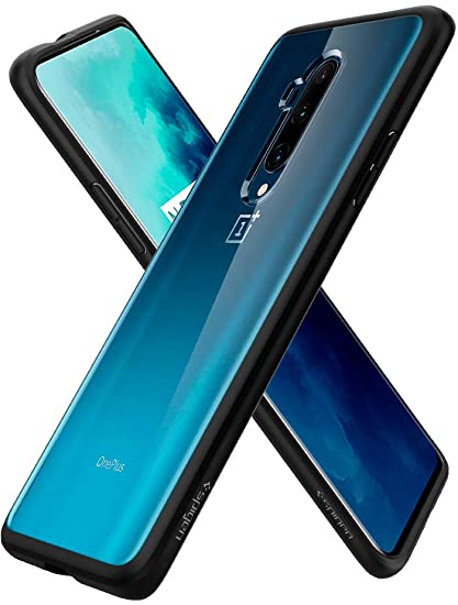 Spigen Ultra Hybrid, Designed for OnePlus 7T Pro Case, Hard PC Back Flexible Bumper Slim Protection for OnePlus 7T Pro - Black