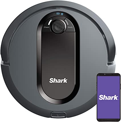 Shark IQ Robot Vacuum AV970 Self Cleaning Brushroll, Advanced Navigation, Perfect for Pet Hair, Works with Alexa, Wi Fi, XL dust bin, A Black Finish