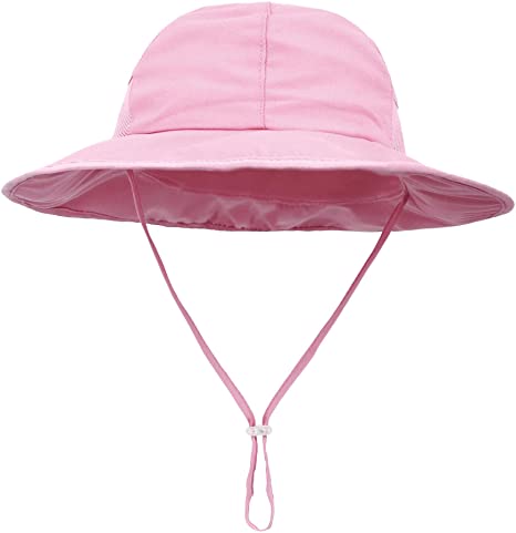 SimpliKids Sun Hat Baby Toddler Kids 50  UPF Sun Protective Wide Brim Bucket Hat