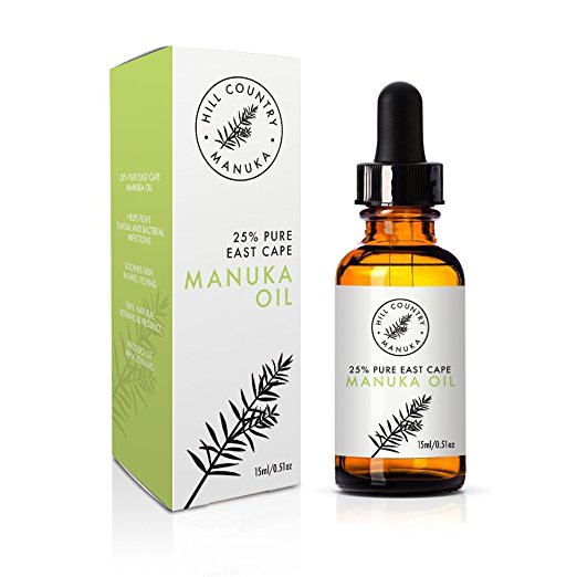 Hill Country Manuka Healing Oil 25% 15ml Stronger Than Tea Tree Oil Natural Antiseptic Antifungal for Skin Conditions add to Skin Cream, Soaps, Bath Natural Organic Remedy Anti-Inflammatory