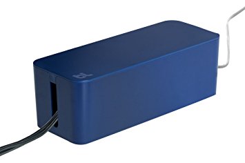 Bluelounge Cablebox Boîte de Rangement Ignifugé pour Multiprise et Parafoudre Bleu Nuit