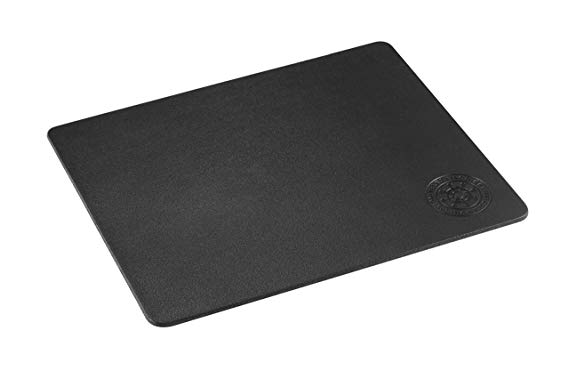Telesailor Black Genuine Leather Mouse Mat Thin Professional Computer Laptop Pad (24*20cm)