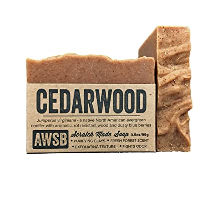 A Wild Soap Bar, Cedarwood, 3.5 Ounce