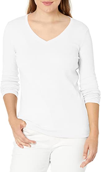 Eddie Bauer Women's Favorite Long-Sleeve V-Neck T-Shirt