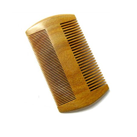 Hair Comb, Comsun Handmade Wooden Brush for Beard, Head Hair, Mustache With Anti Static No Snag Natural Wood Lightweight Brown
