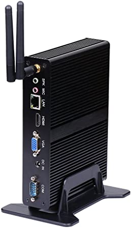 Fanless Mini PC, Desktop Computer, HTPC, Nano Kodi Box, Intel Celeron J1800, BM10, 2COM/VGA/HDMI/USB3.0/4USB2.0/LAN, (Barebone, NO RAM, NO Storage, NO System)