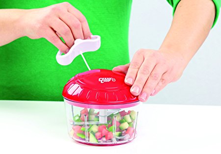 Crank Chop by BulbHead Chop, Dice, and Puree Vegetables, Fruit, Nuts, and More in Just Seconds (1 Pack)