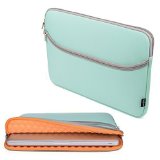 Case Star  13-133 Inch Neoprene Laptop Sleeve Case Bag with Anti-Shock EVA Foam Shock-Resistant Padding Inside for Apple Macbook Pro 133-Inch with or without Retina Display and MacBook Air 13 Turquoise Blue  Gray