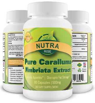 Pure Caralluma Fimbriata Extract - Maximum Strength For Weight Loss Fat Burner Supplement that Boosts Metabolism Powerful Appetite Suppressant and Carb Blocker to Burn Fat and Get Slim Belly Buster