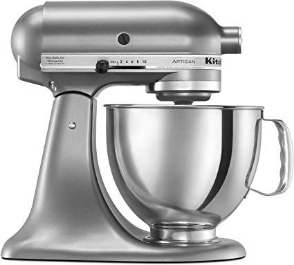 KitchenAid KSM150PSCU Artisan Series 5-Qt. Stand Mixer with Pouring Shield - Contour Silver