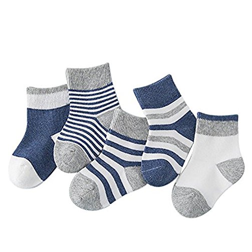 Baby Boys Girls Socks Best Infant and Toddler Gift, Kids Socks Ankle Toddler Soft Cotton Assorted Boys Girls Grip Walkers Socks