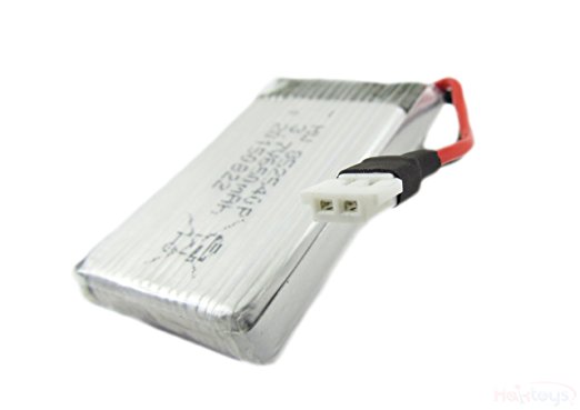3.7V 500mAh Replacement Battery Part Compatible with HAK905 7" Diagonal 2.4GHz 4CH RC Quadcopter