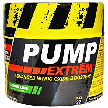 Promera Pump Extreme Advanced Nitric Oxide Booster For Muscle Building, Mental Focus, 32 Servings, Lemon Lime