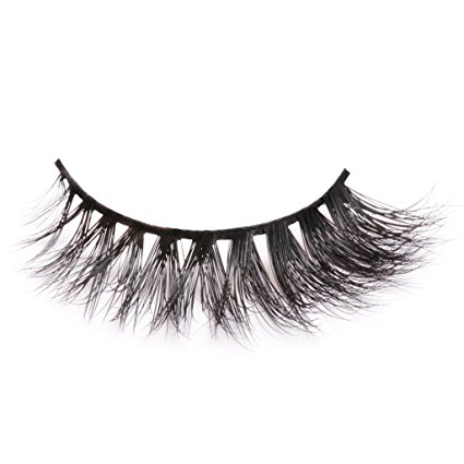 Arimika Handmade 3D Mink Fake Eyelashes -Reusable with Sturdy Flexible Band, Lightweight Fluffy Natural Look,Cruelty Free,D11