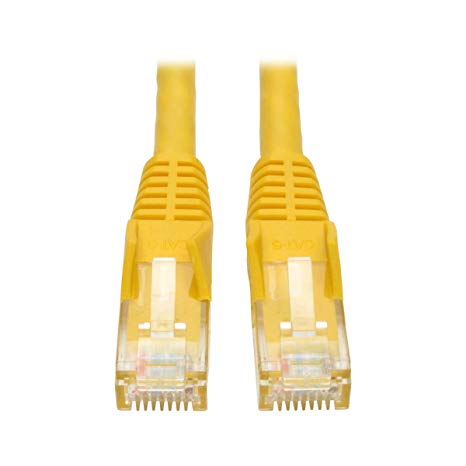 Tripp Lite Cat6 Gigabit Snagless Molded Patch Cable (RJ45 M/M) - Yellow, 50-ft.(N201-050-YW)