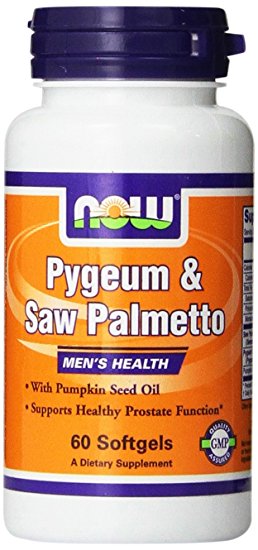 Pygeum & Saw Palmetto by NOW - 60 softgels