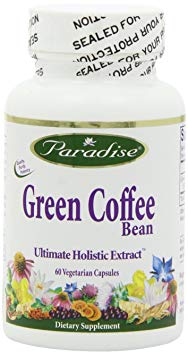 Paradise Herbs Vegetarian Capsules, Green Coffee Bean, 60 Count