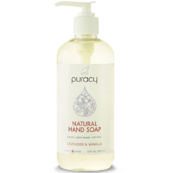 Natural Liquid Hand Soap - Sulfate-Free - Plant-Based - Non-Toxic - Lavender & Vanilla