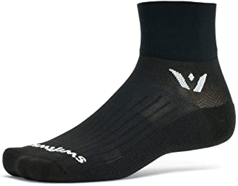 Swiftwick- ASPIRE TWO Running & Cycling Socks, Lightweight, Compression Fit