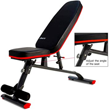 JOROTO Adjustable Weight Bench Utility Workout Bench (800 lbs) for Full Body Exercise Foldable Incline Decline Bench Ab Abdominal Exercises