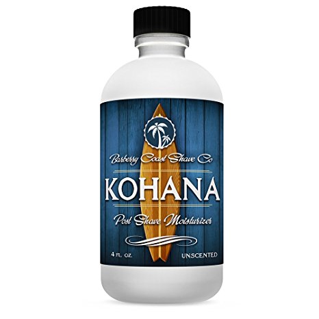 KOHANA - UNSCENTED Post Shave Moisturizer & Face Lotion for Men with Sensitive Skin - Luxury All-Natural Skin Nourishing Ingredients - Alcohol Free