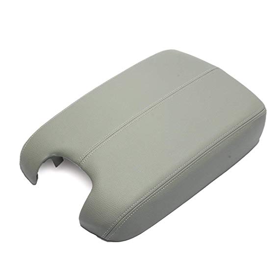 MATCC Center Console Lid Armrest Cover for 2008 2009 2010 2011 2012 Honda Accord Synthetic Leather (Vinyl) Plastic Center Gray