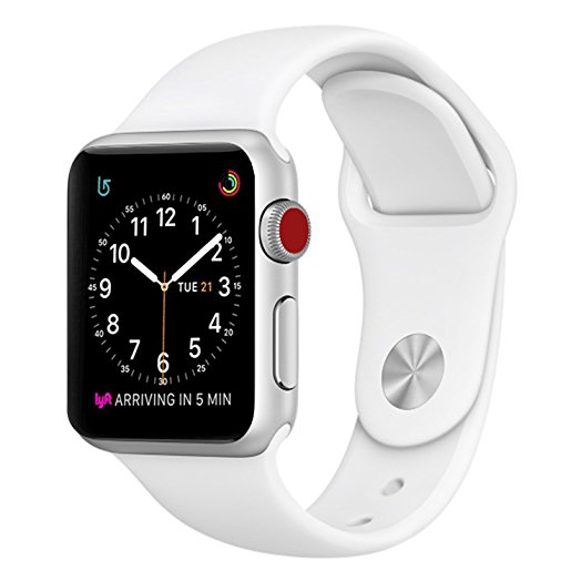 For Apple Watch Band, Soft Silicone Replacement Smart Watch Bands for Apple Watch 42mm Series 3 Series 2 Series 1 Sport & Edition (white)