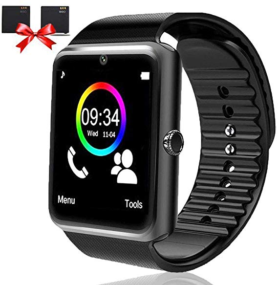 OumuEle Bluetooth Smart Watch-SmartWatch for Android Phones with SIM Card Slot Camera, Fitness Watch with Sleep Monitor Pedometer Watch for Men Women Kids Compatible iPhone Samsung LG Huawei …