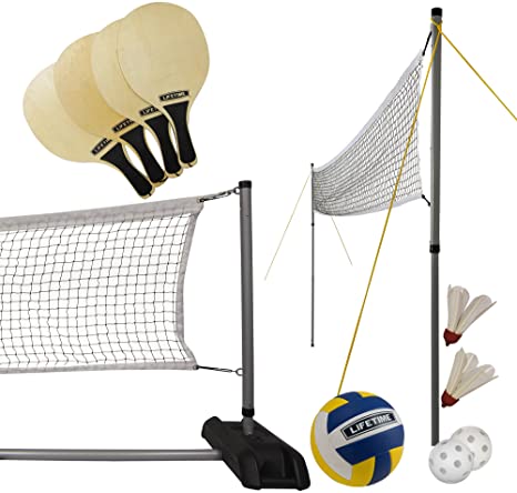 Lifetime 90541 Volleyball, Badminton, & Pickleball Set