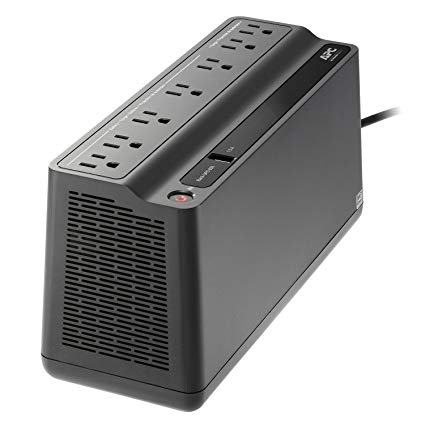 APC 7-Outlet 675VA 360 Watts Back-UPS Battery Backup System