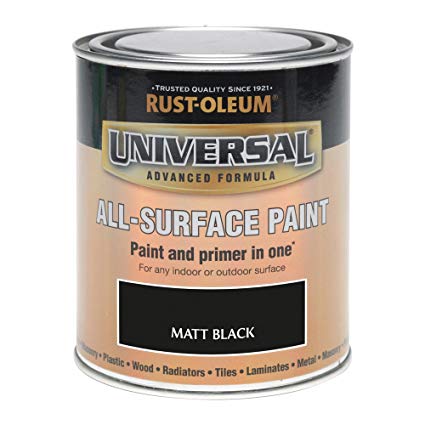 Rust-Oleum RO0030302F1 250 ml Universal Paint - Matt Black