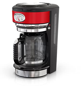 Russell Hobbs CM3100RDR Retro Style Coffeemaker, 8-Cup, Red