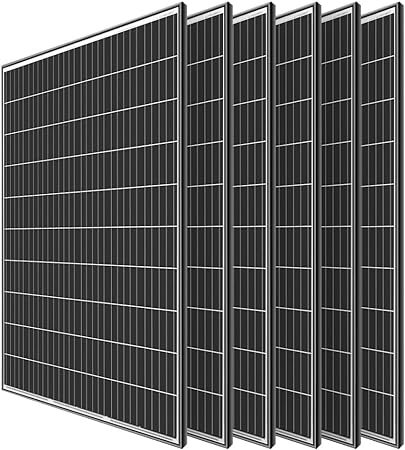 Renogy Solar Panels 6pcs 320W 24V Monocrystalline 2000W PV Power Charger for RV Boat Shed Farm Home House Rooftop Residential Commercial House