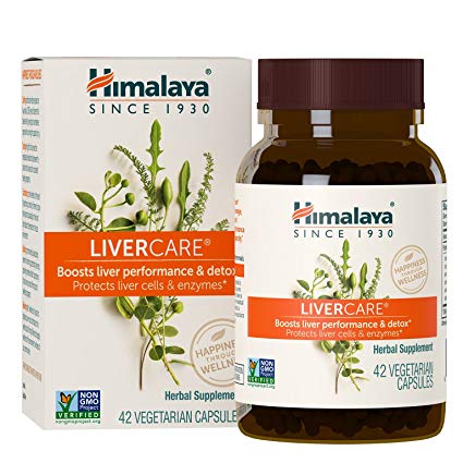 Himalaya LiverCare/Liv. 52 for Liver Cleanse and Liver Detox 375 mg, 42 Capsules