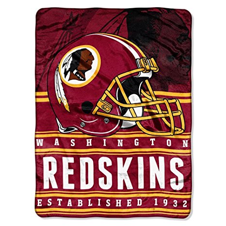 The Northwest Company NFL Washington Redskins Stacked Silk Touch Blanket, 60-Inch by 80-Inch