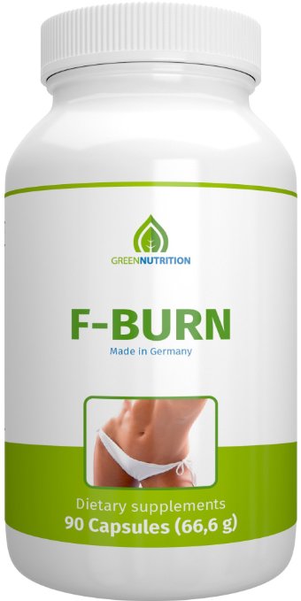 Green Nutrition- F-Burn - 90 capsules - 100% natural - guarana extract - green coffee - Vitamin B6&B12