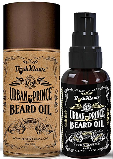 BushKlawz Beard Oil Conditioner Urban Prince Scent 2 Ounce