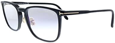 Tom Ford FT 5699-B 001 Shiny Black Plastic Square Eyeglasses 53mm