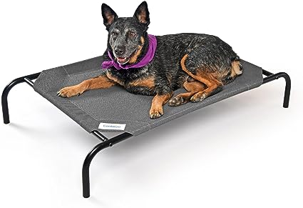 Coolaroo The Original Cooling Elevated Dog Bed, Indoor and Outdoor, Medium, Gunmetal