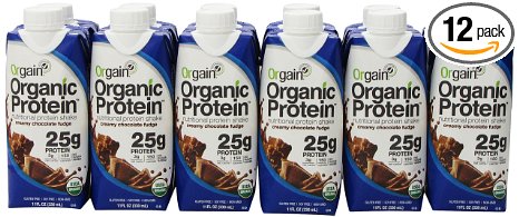 Orgain Protein Nutritional Protein Shake, Creamy Chocolate Fudge, 11 Ounce (Pack of 12)