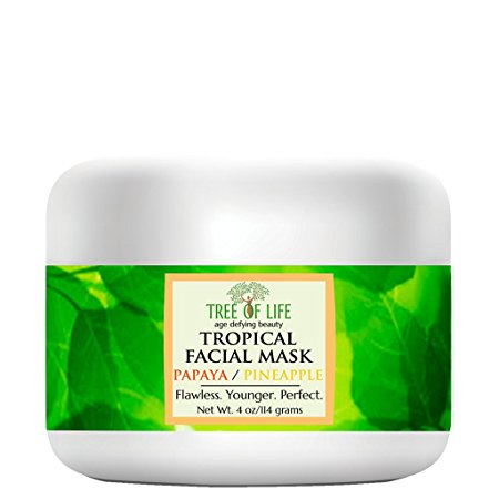 ToLB Anti Aging Facial Mask - Organic Papaya, Organic Pineapple, Organic Aloe - Skin Care Face Mask