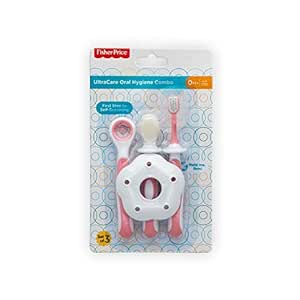 Fisher-Price Ultra Care Oral Hygiene Combo for Babies/Kids (Manual,Pack of Pink Set)