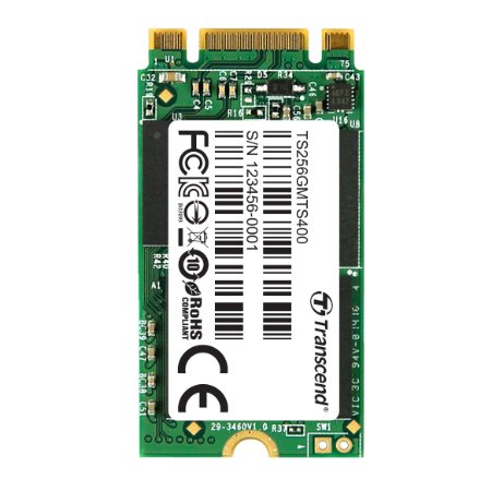 Transcend 256GB SATA III 6Gb/s MTS400 42 mm M.2 SSD Solid State Drive (TS256GMTS400)