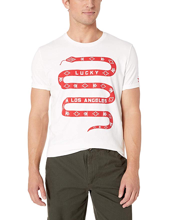 Lucky Brand Men's Lucky Snake Pattern Tee