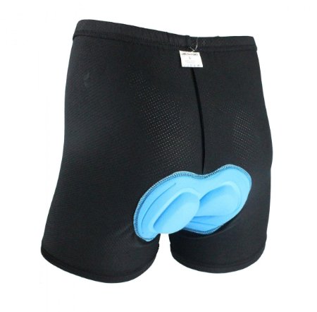 Ohuhu Unisex 3D Padded Cycling Underwear Cycling Shorts Bicycle Pants