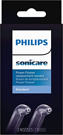 Philips Sonicare Power Flosser Standard Tips (F1), 2pk, White HX3042/00