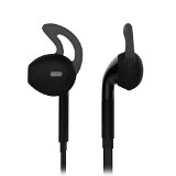 Bluetooth Headset Leyic Universal wireless Bluetooth Stereo Sports Headphone with Microphone Earbuds Sweatproof for iPhone Samsung iPadblack