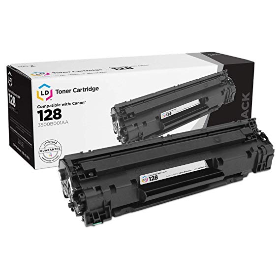LD Compatible Replacement for Canon 128 (3500B001AA) Black Laser Toner Cartridge for Canon FaxPhone and ImageClass Printers