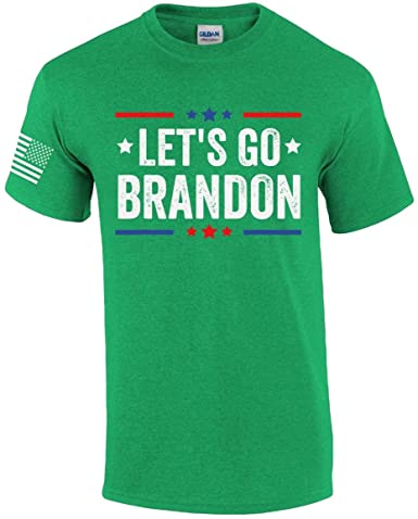 Let's Go Brandon Patriotic FJB Funny Political Men's Short Sleeve T-Shirt Graphic Tee